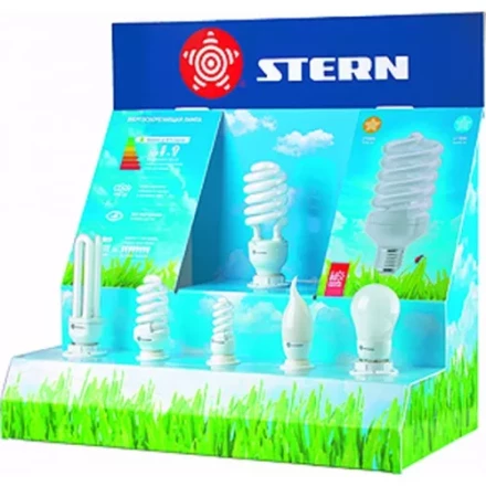 Стенд для энергосберегающих ламп 6 патронов один с подключением STERN 90992 купить в Надыме