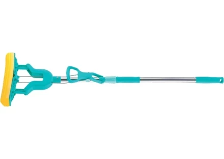 Швабра отжимная сложением 130 см губка PVA 26х5х4,5 см рукоятка телескопическая нержавеющая ТМ Elfe 93503 купить в Надыме