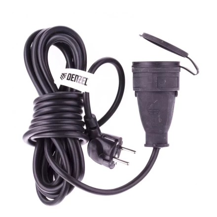 Удлинитель бытовой с заземлением 5 м 1 прорезиненная розетка 16 A серия УХз16 Denzel 95917 купить в Надыме