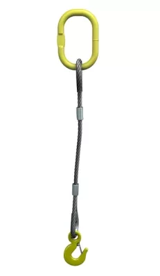 Строп канатный одноветвевой 1СК 0.75 т L=8 м с кч din 0.75 т опрессовка купить в Надыме