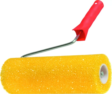 Валик "СТРУКТУРНЫЙ" поролоновый с ручкой "шероховатый" 230 мм D - 80 мм  MATRIX 80221 купить в Надыме