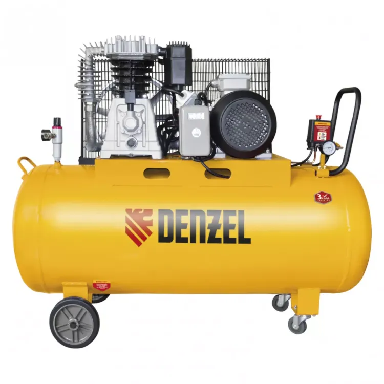 Компрессор масляный ременный Denzel DR4000/100 58092 купить в Надыме