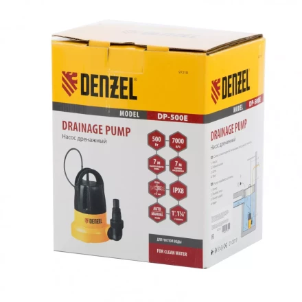 Дренажный насос Denzel DP500E 97218 купить в Надыме