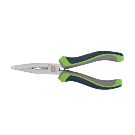 Длинногубцы прямые Сибртех 180 мм трехкомпонентные рукоятки 17114 купить в Надыме