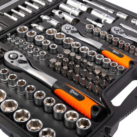 Набор автоинструмента КВТ НАИ-09/150 1/2&quot;, 1/4&quot;, 3/8&quot;, 150 предметов (92315) купить в Надыме