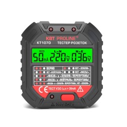 Тестер розеток и УЗО КВТ КТ 107D (86321)
