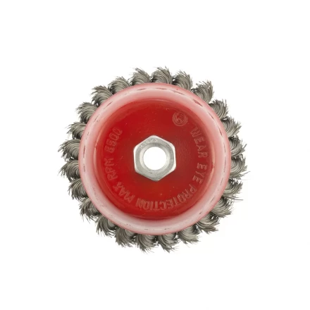 Щетка для УШМ, 100 мм, М14, "чашка", крученая проволока 0,35 мм  MTX 74615 купить в Надыме