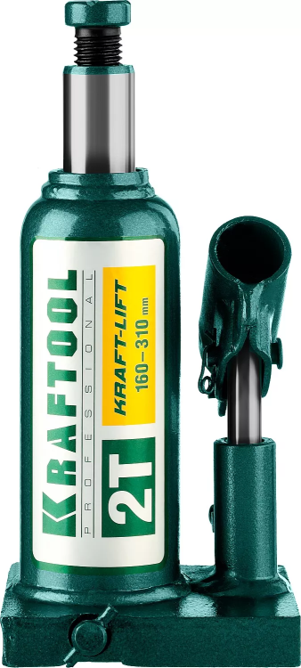 Домкрат гидравлический бутылочный "Kraft-Lift", сварной, 2т, 160-310мм, KRAFTOOL 43462-2 43462-2_z01 купить в Надыме
