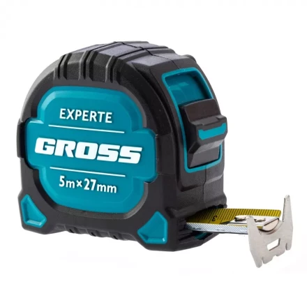 Рулетка нейлон Experte 5м x 27мм двухкомпон. корпус магнит двухстор. разметка Gross 32575 купить в Надыме