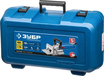 ЗУБР d 100 мм, 1100 Вт, ламельный фрезер, кейс, Профессионал (ФПЛ-950 К) купить в Надыме