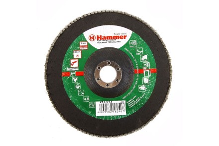 Круг Лепестковый Торцевой (КЛТ) HAMMER КЛТ 1 Ф180х22 Р40 213-013 купить в Надыме