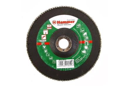 Круг Лепестковый Торцевой (КЛТ) HAMMER КЛТ 1 Ф180х22 Р40 213-013 купить в Надыме