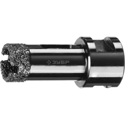 Алмазная коронка ЗУБР "ПРОФЕССИОНАЛ" универсальная для УШМ, сухое сверление, алмазы на вакуумной пайке,  посадка М14, d=20мм 29865-20 купить в Надыме