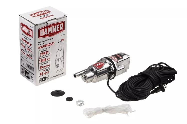 Вибрационный насос HAMMER NAP250UC(25) купить в Надыме