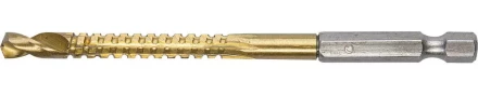 ЗУБР. Сверло фрезеровальное по дереву и тонкому листовому металлу, шестигранный хвостовик 1/4", 6х90мм 29966-06 купить в Надыме