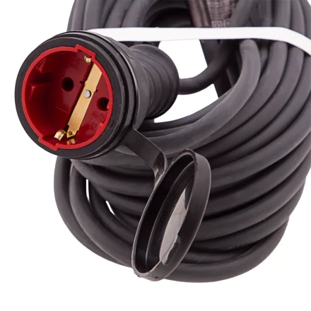 Удлинитель силовой 10 м, 16 А, тип УХз16, КГ 3 x 2.5 мм, 1 розетка, Россия Сибртех 95895 купить в Надыме