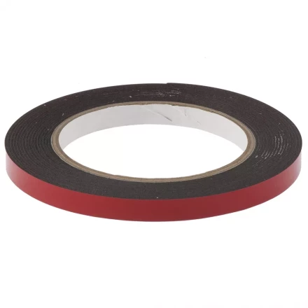 Лента клейкая на вспененной основе двусторонняя черная усиленная 9 мм х 5 метров MATRIX 89082 купить в Надыме