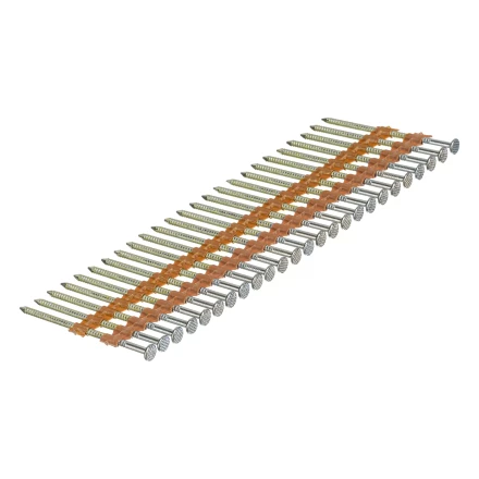 Гвозди для пнев. нейлера (оцинк.), длина - 65 мм, диам. - 2,9 мм, 2000 шт. Denzel 57685 купить в Надыме