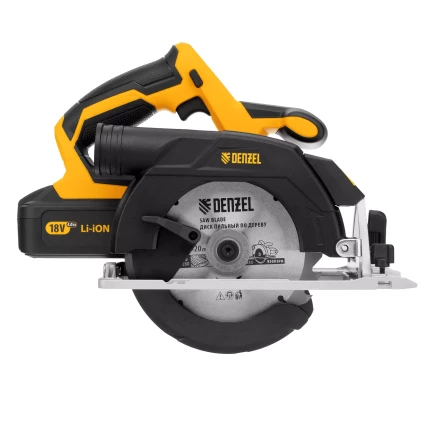 Пила циркулярная аккумуляторная бесщет. CCS-165, 18В Li-Ion Denzel 27401 купить в Надыме
