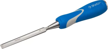 Стамеска ЗУБР "ЭКСПЕРТ" с ударопрочной двухкомпонетной ручкой и стальным затыльником для ударных работ, 12мм 18097-12 купить в Надыме