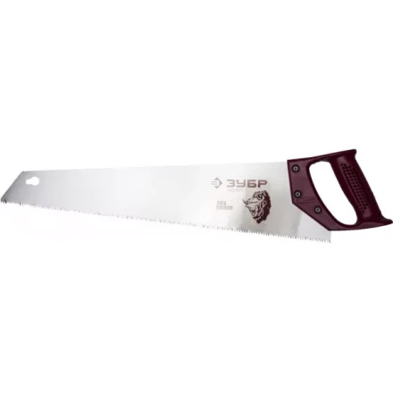 Ножовка ЗУБР "ЭКСПЕРТ" по дереву, прямой закаленный зуб, пластмассовая ручка, шаг зуба 3,5мм, 500мм 15071-50 купить в Надыме