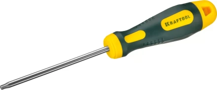 Отвертка KRAFTOOL, Cr-Mo-V сталь, двухкомпонентная противоскользящая рукоятка, TORX Hole, №25x100мм 250077-25-100 купить в Надыме
