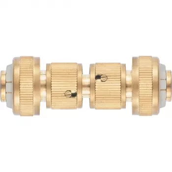 Набор для соединения шлангов 3/4 (переходник 2 соединит.аквастоп) латунный PALISAD 66211 купить в Надыме