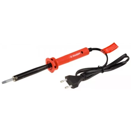 Электропаяльник ЗУБР "МАСТЕР" с пластиковой рукояткой и долговечным жалом, форма клин, 60Вт 55400-60 купить в Надыме