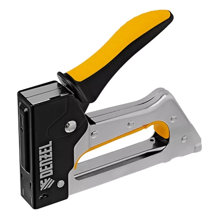 Степлер металлический, скобы в комплекте, 2К рукоятка, тип 53, 6-10 мм Denzel 40222 купить в Надыме