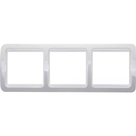 Панель СВЕТОЗАР "ГАММА" тройная горизонтальная, цвет белый SV-54148-W купить в Надыме