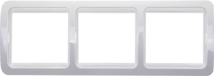 Панель СВЕТОЗАР "ГАММА" тройная горизонтальная, цвет белый SV-54148-W купить в Надыме