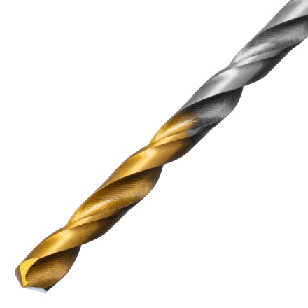 Сверло спиральное по металлу 4 х 119 мм, Р6М5, Golden Tip, удлиненное Denzel 718250 купить в Надыме