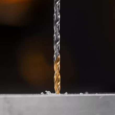 Сверло спиральное по металлу 4 х 119 мм, Р6М5, Golden Tip, удлиненное Denzel 718250 купить в Надыме