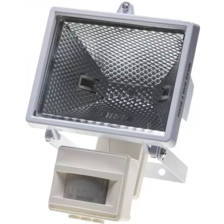 Прожектор галогеновый СВЕТОЗАР с датчиком движения, с дугой крепления под установку, цвет белый, 500Вт SV-57113-W купить в Надыме