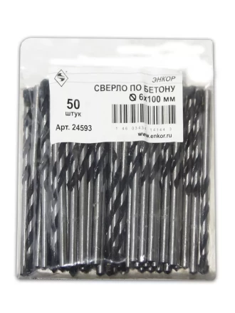 Сверло для бетона 6Х100 мм Энкор 24593 24593 купить в Надыме