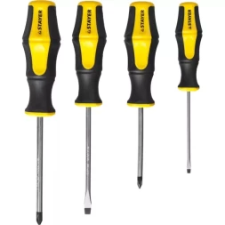 Набор STAYER "MASTER" HERCULES: Отвертки, Cr-V, эргономичная двухкомпонентная рукоятка, 4шт 25055-H4_z02