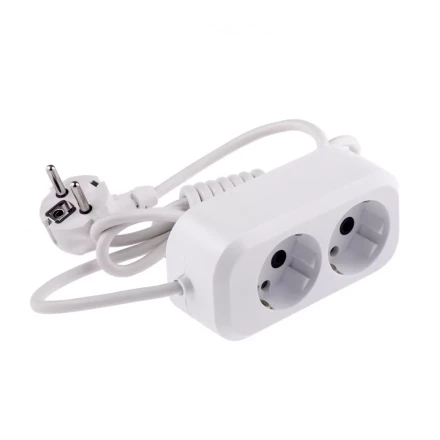 Удлинитель бытовой серия УХз-10-202 с заземлением 2 м 2 розетки 10 A Denzel 95960 купить в Надыме