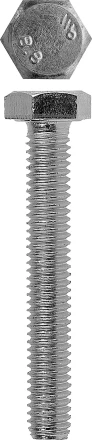 Болт ЗУБР с шестигранной головкой, DIN 933, класс прочности 8.8, оцинкованный, M12x50 мм, ТФ6, 3 шт. 4-303076-12-050 купить в Надыме