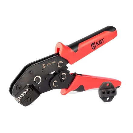 Пресс-клещи КВТ СТС-В с матрицами 0.25–6, 6–16 для опрессовки втулочных наконечников (набор) (85272) купить в Надыме