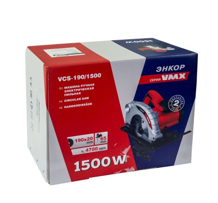 Пила дисковая VCS-190/1500 510275 купить в Надыме
