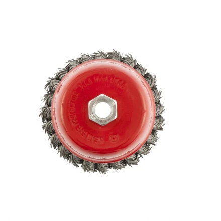 Щетка для УШМ 125 мм М14 "чашка" крученая проволока 0,35 мм MTX 74617 купить в Надыме