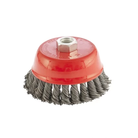 Щетка для УШМ 125 мм М14 "чашка" крученая проволока 0,35 мм MTX 74617 купить в Надыме