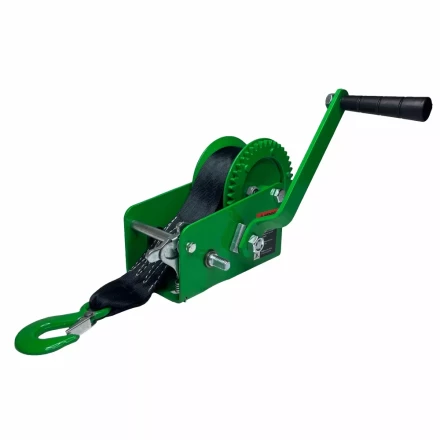 Лебедка ручная барабанная HITCH HW 1100 1100 кг лента 10 м (SZ073169) купить в Надыме