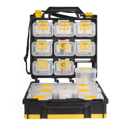 Кейс-органайзер двусторонний с 15 модулями К-01, серия «ПРОФИ» КВТ купить в Надыме