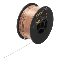 Омедненная проволока ER70S-6, диам. 0,8 мм, 1 кг, диам. катушки D100// Denzel 97540