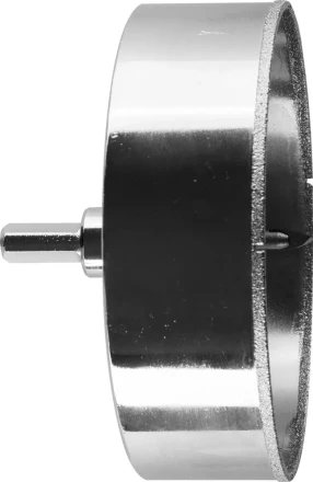 Коронка ЗУБР алмазная в сборе по кафелю, керамике с центрирующим сверлом и имбусовым ключом, зерно 60, 115мм 29850-115 купить в Надыме