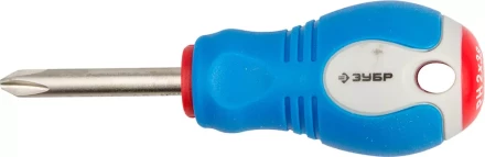 Отвертка ЗУБР, Cr-V сталь, трехкомпонентная рукоятка, цветовая индикация типа шлица, PH №2, 38мм 25252-2-038_z01 купить в Надыме