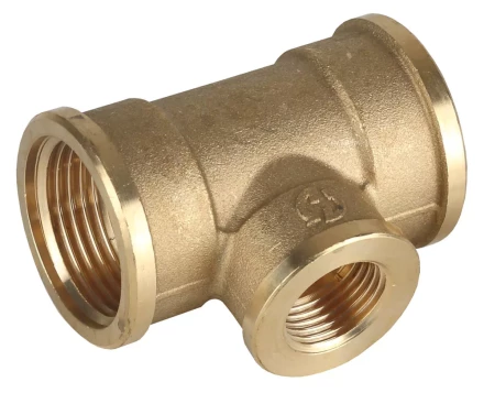 Тройник GENERAL FITTINGS переходной, латунь, г/г/г, 1"-1/2"-1" 51061-1-1/2-1 купить в Надыме
