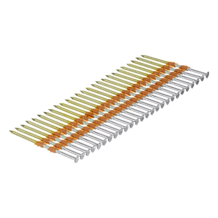 Гвозди для пнев. нейлера (оцинк.), длина - 75 мм, диам. - 3,05 мм, 2000 шт. Denzel 57687 купить в Надыме