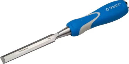 Стамеска ЗУБР "ЭКСПЕРТ" с ударопрочной двухкомпонетной ручкой и стальным затыльником для ударных работ, 16мм 18097-16 купить в Надыме